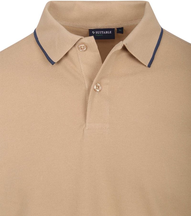 Suitable Respect Poloshirt Tip Ferry Beige - Größe M günstig online kaufen