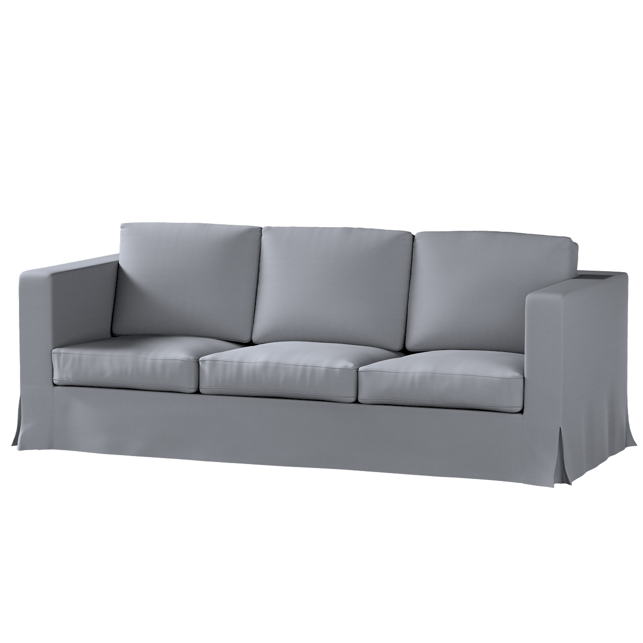 Bezug für Karlanda 3-Sitzer Sofa nicht ausklappbar, lang, grau, Bezug für S günstig online kaufen