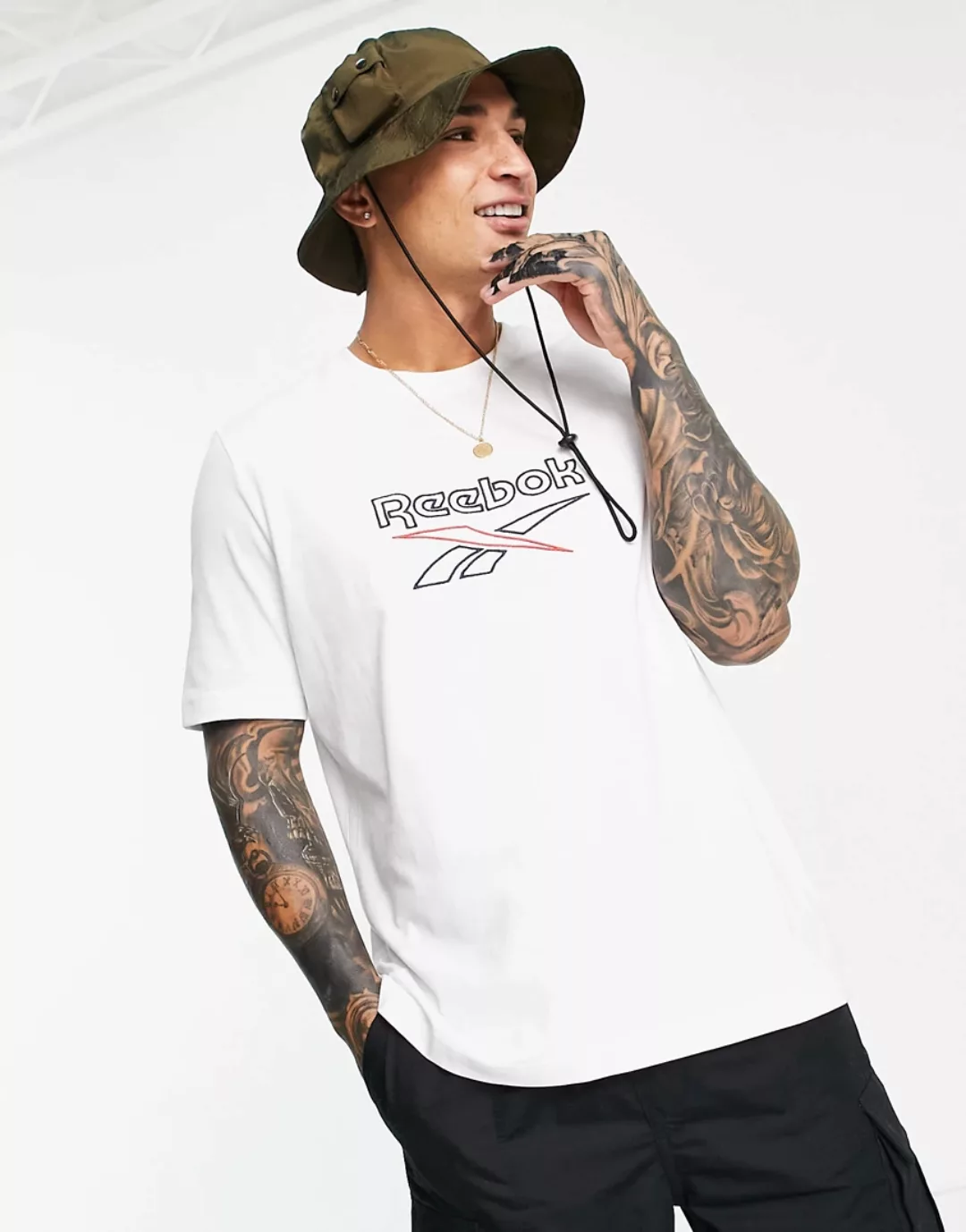 Reebok Classics Vector Kurzärmeliges T-shirt 2XS White / Vector Navy / Vect günstig online kaufen