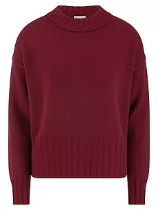 Rundhals-Pullover aus Schurwolle und Kaschmir include rot günstig online kaufen