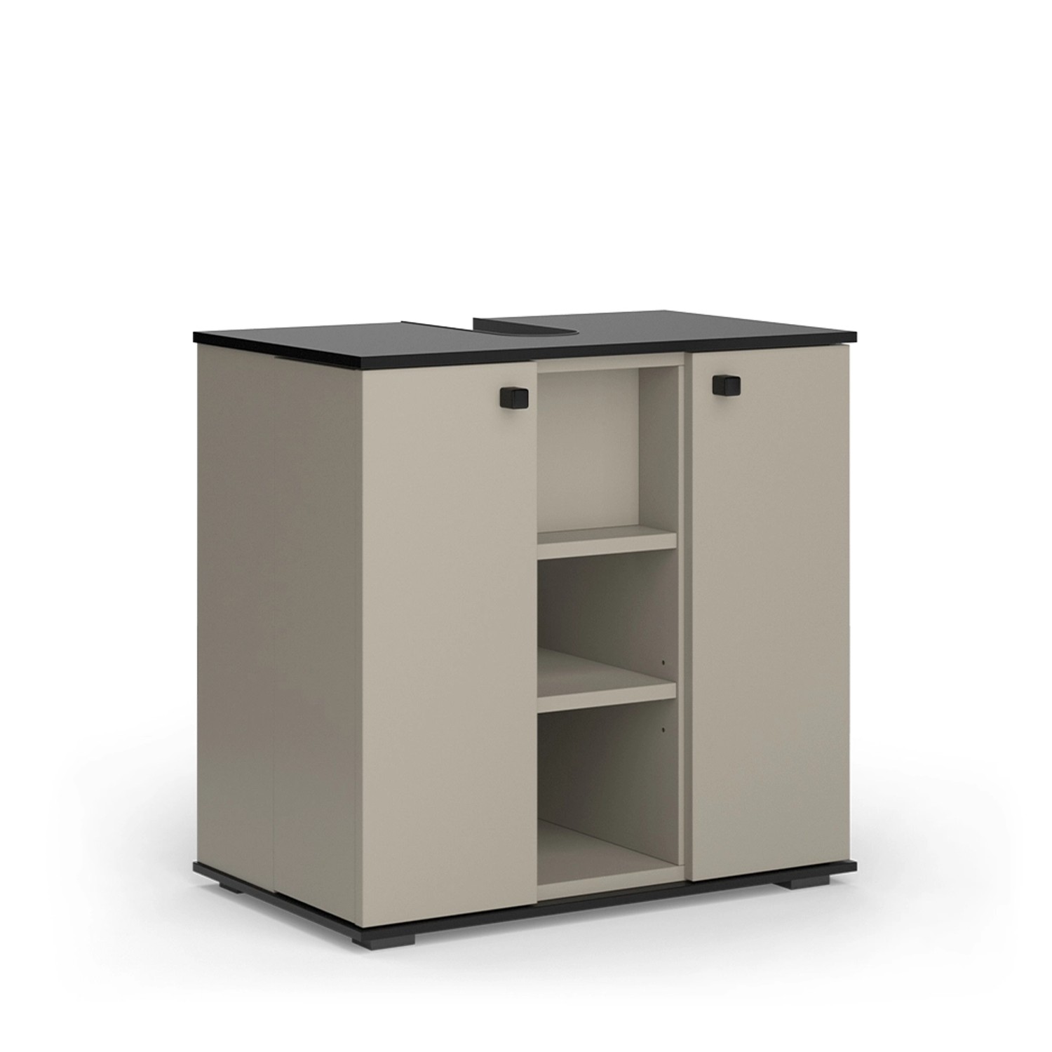 Vicco Waschbeckenunterschrank Joli Greige 60 x 59 cm mit 2 Türen günstig online kaufen