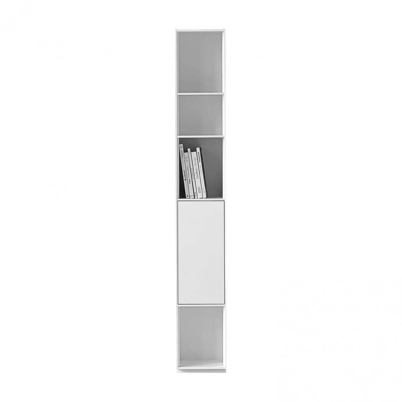 Piure - Nex Pur Regal mit Tür 30x211.5x36cm - weiß RAL 9016/MDF matt lackie günstig online kaufen