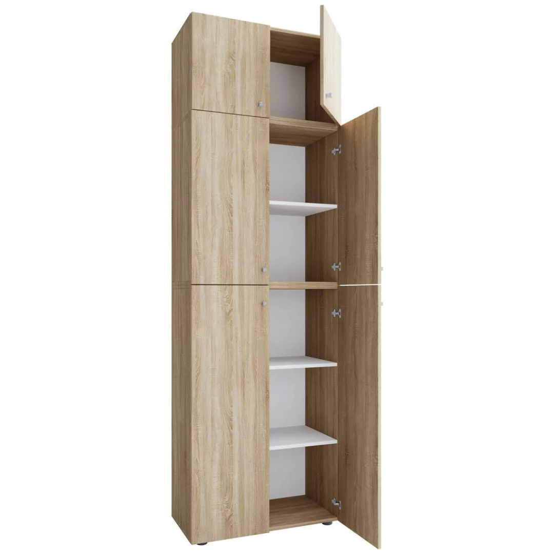 Kleiderschrank Lona Eiche B/H/T: ca. 70x223x39 cm günstig online kaufen