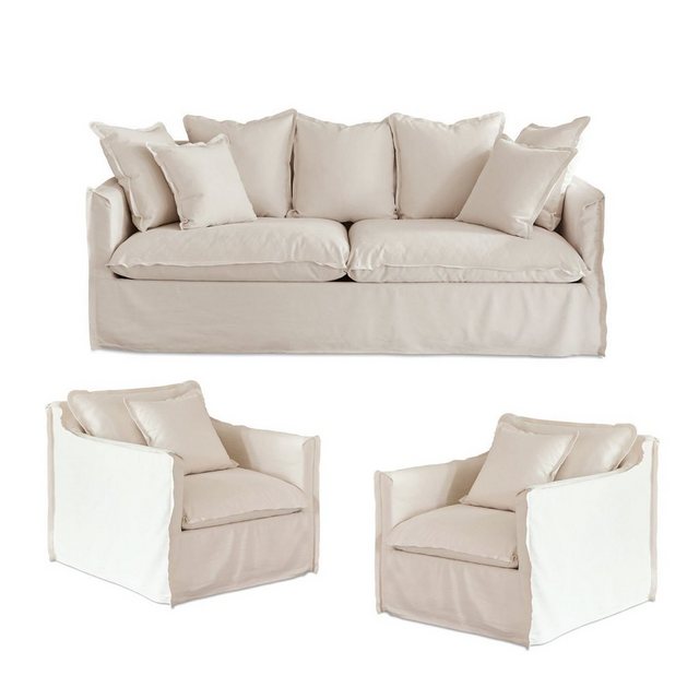 Mirabeau Sofa Sitzgruppe Tienen creme günstig online kaufen