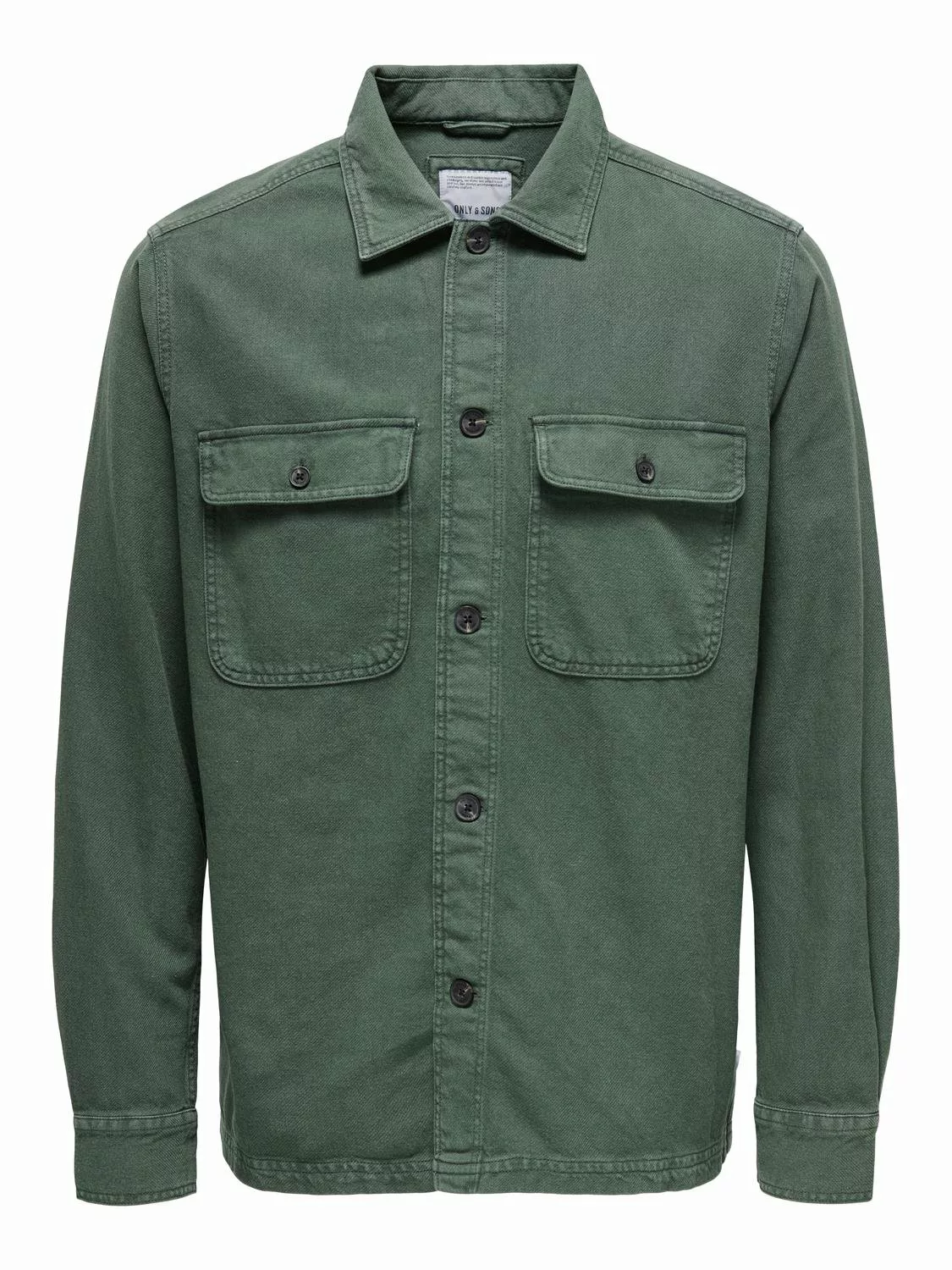 ONLY & SONS Langarmhemd ONSOLIVER TWILL OVERDYE OVERSHIRT BF günstig online kaufen