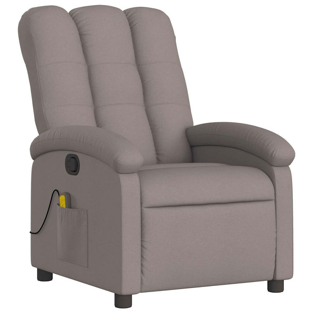 vidaXL Sessel Massagesessel Taupe Stoff (1-St) günstig online kaufen