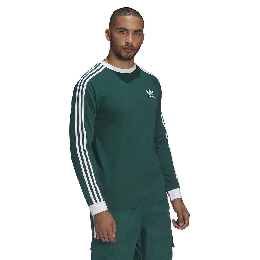 Adidas Originals 3 Stripes Langarm-t-shirt L Collegiate Green günstig online kaufen