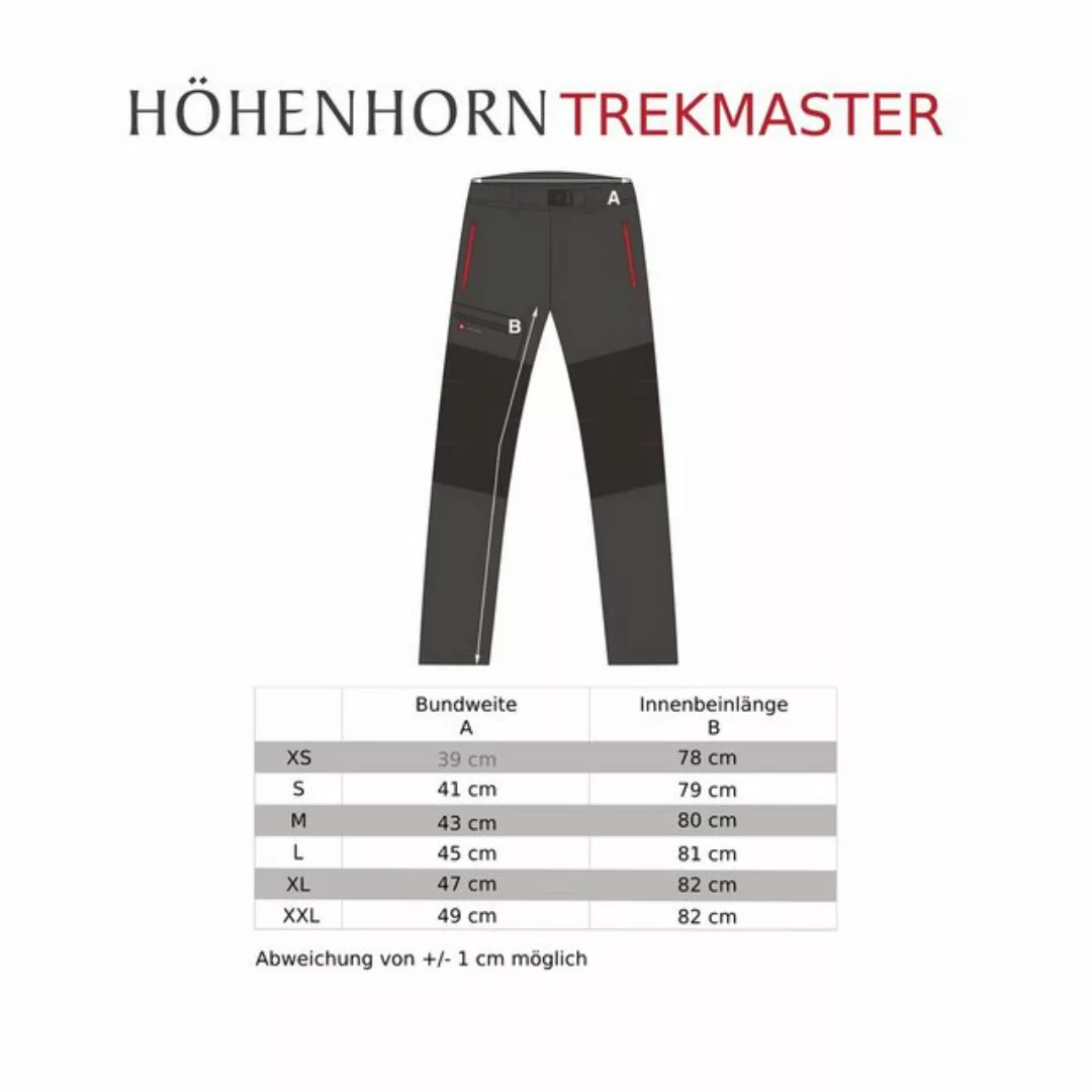 Höhenhorn Funktionshose Trekmaster Herren Wanderhose Softshellhose Gefütter günstig online kaufen