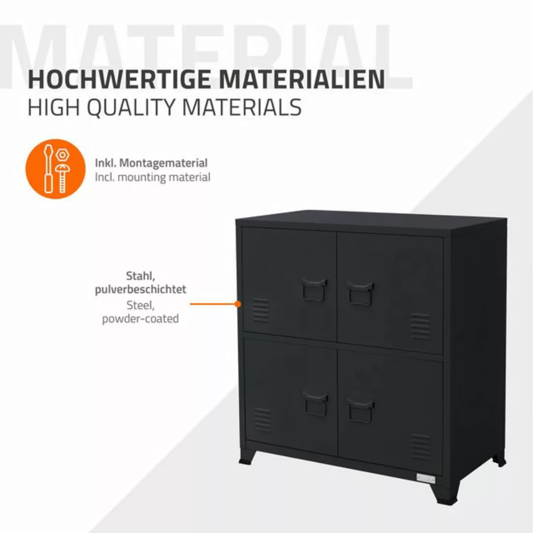 ML-DESIGN Aktenschrank Schubladenschrank aus Stahl Wasserdicht Stabil und l günstig online kaufen