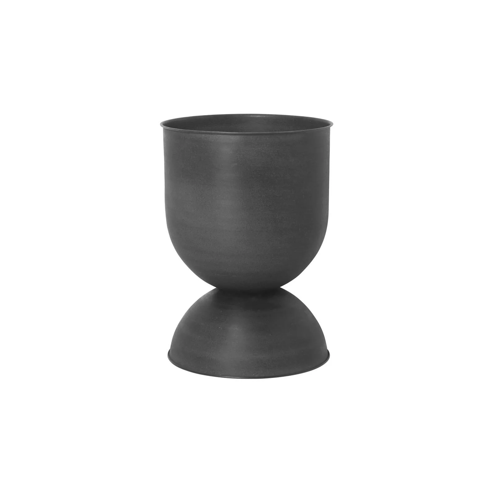 ferm LIVING Blumentopf Hourglass, schwarz, Ø 40 cm, wendbar günstig online kaufen