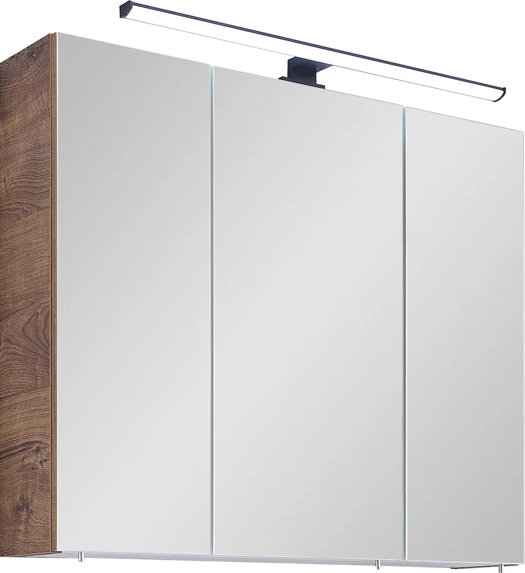 Saphir Spiegelschrank "Quickset 374 Badschrank, 3 Spiegeltüren, 6 Einlegebö günstig online kaufen