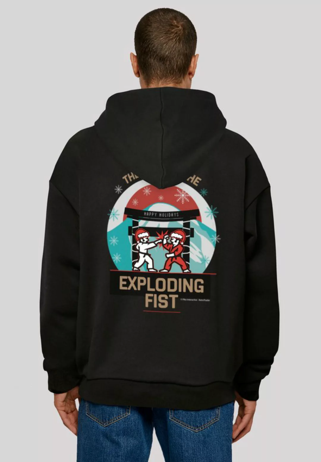 F4NT4STIC Kapuzenpullover "Christmas Way of the Exploding Fist", Print günstig online kaufen