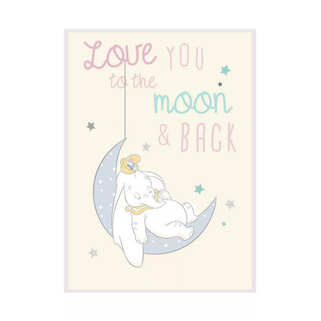 Komar Wandbild Dumbo Moon Disney B/L: ca. 40x50 cm günstig online kaufen