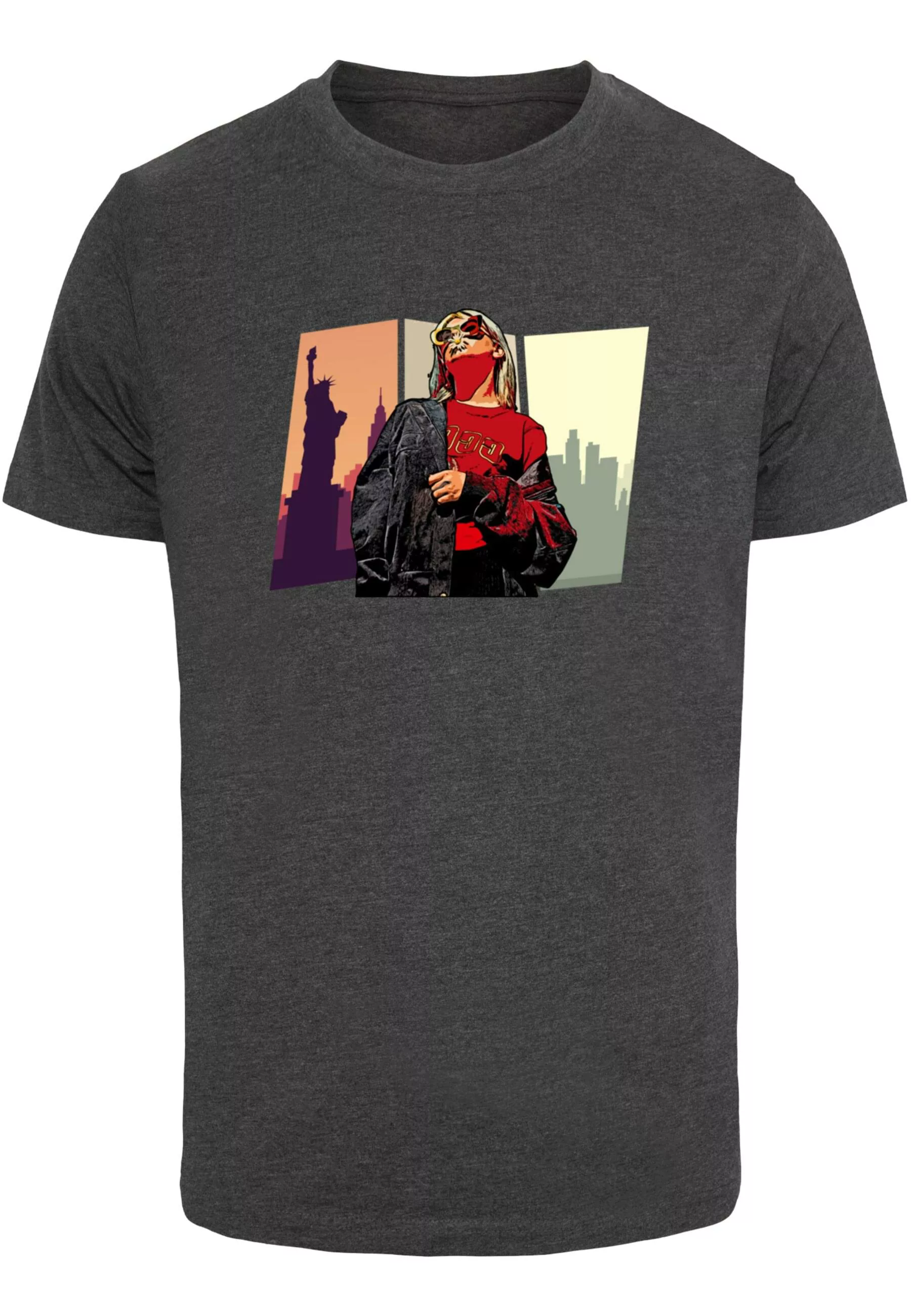 Merchcode T-Shirt "Merchcode Herren Grand Red Girl T-Shirt Round Neck" günstig online kaufen