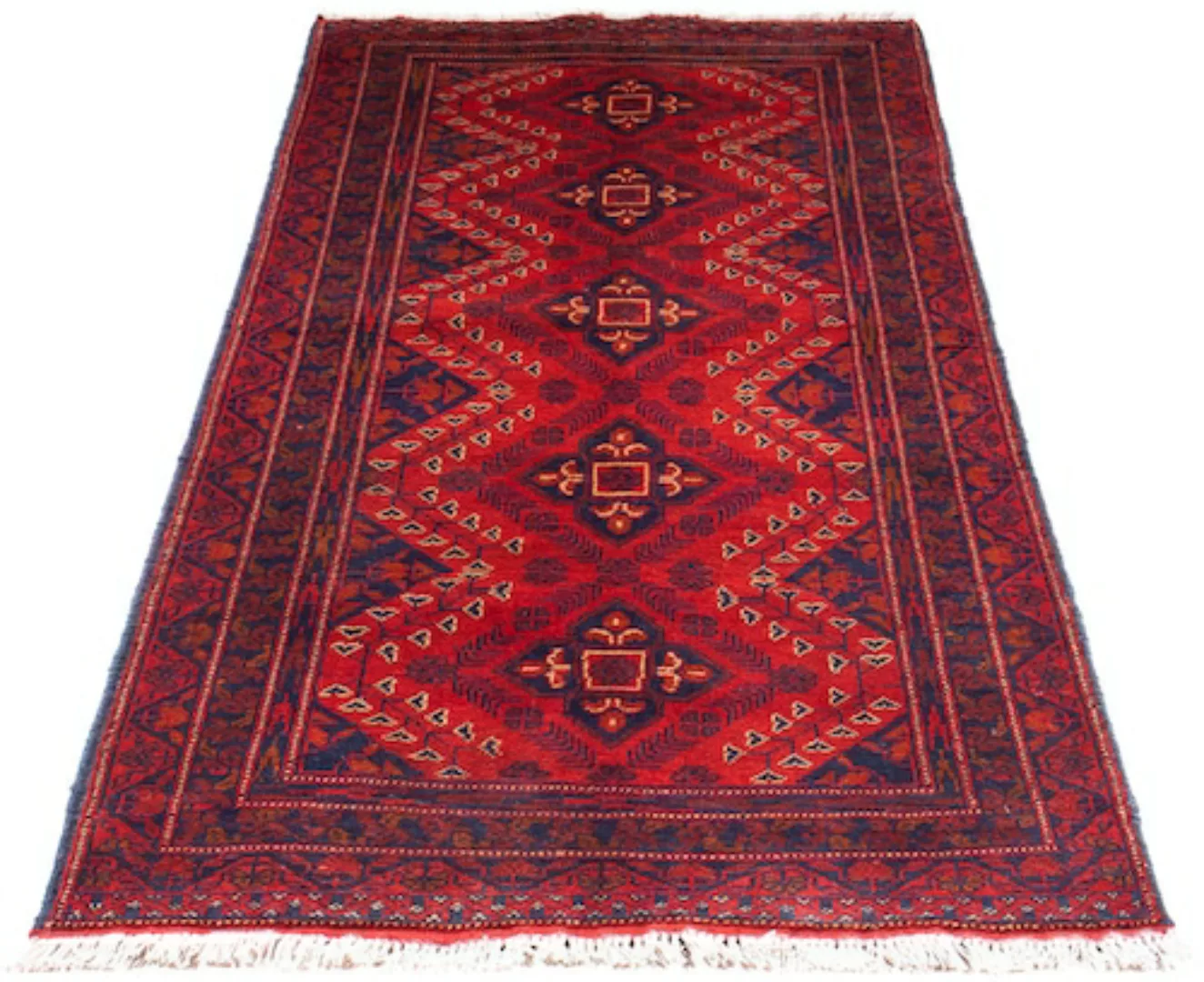 morgenland Orientteppich »Afghan - Kunduz - 199 x 79 cm - dunkelrot«, recht günstig online kaufen