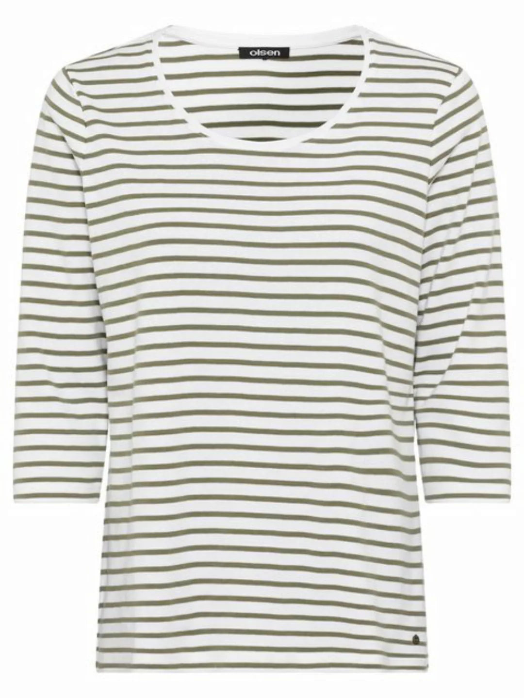 Olsen Rundhalsshirt aus reiner Baumwolle günstig online kaufen
