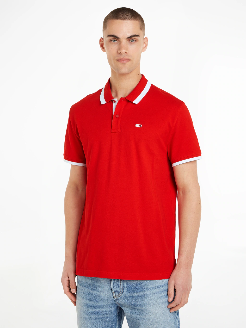 Tommy Jeans Poloshirt "TJM REG SOLID TIPPED POLO", mit Polokragen günstig online kaufen