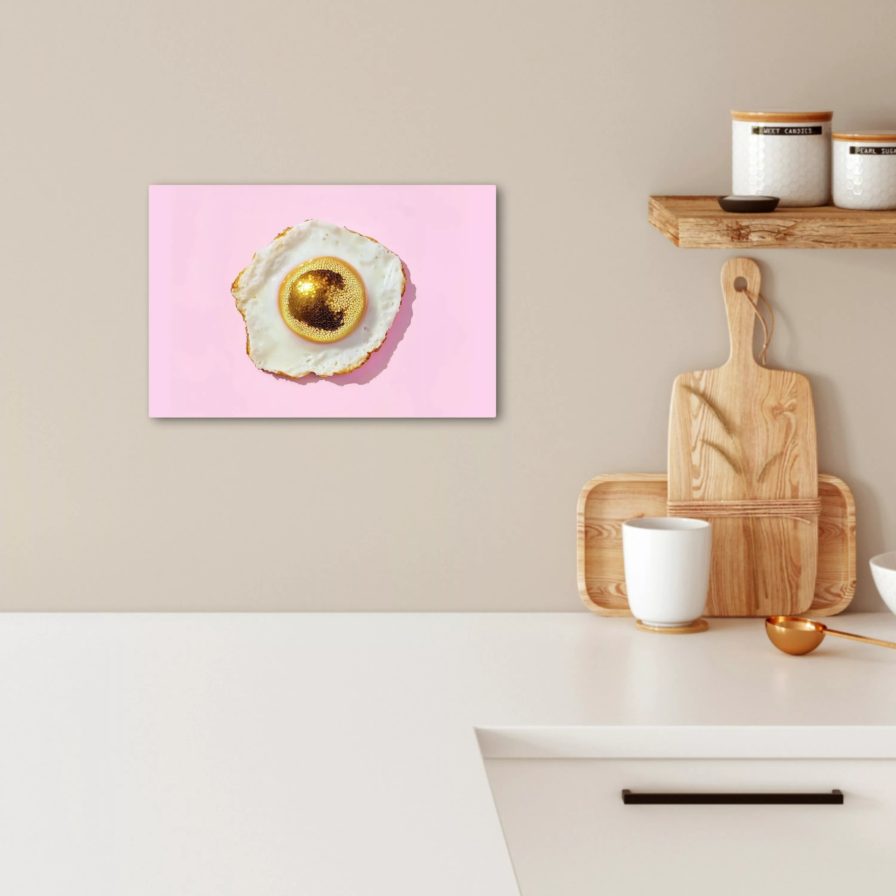 OneMillionCanvasses® Leinwandbild Ei - Disco - günstig online kaufen