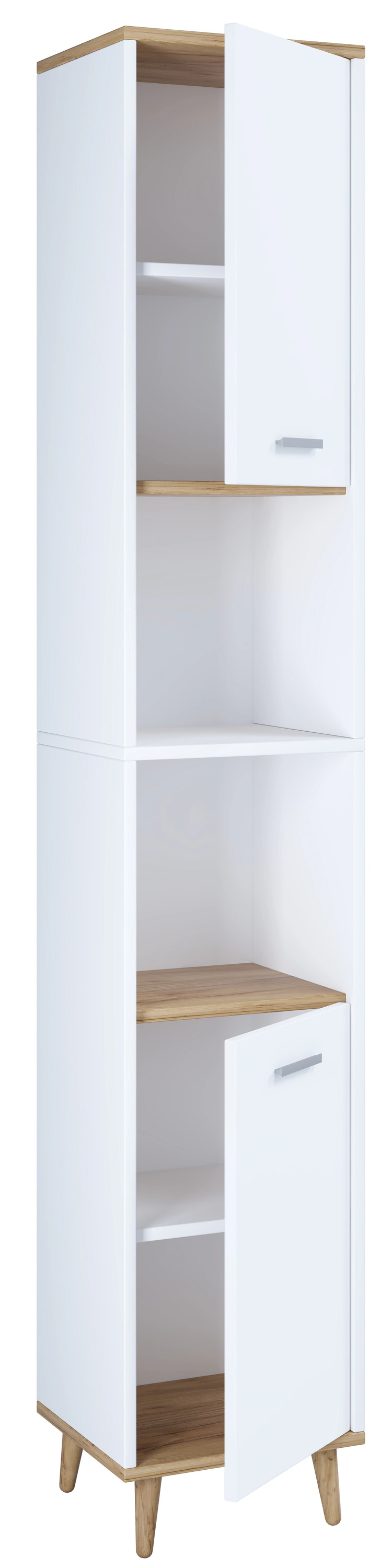 VCM Hochschrank "VCM Holz Badezimmerschrank  Badmöbel  Stand Badschrank  Ba günstig online kaufen