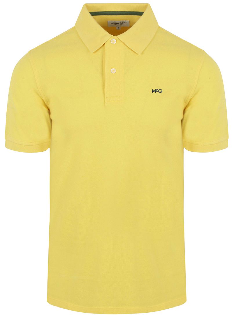 McGregor Classic Piqué Poloshirt Gelb - Größe L günstig online kaufen