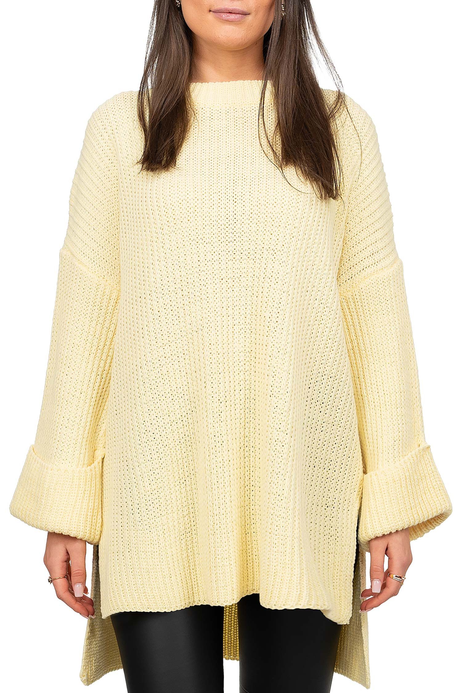 Reichstadt Strickpullover Gemütlicher Oversized Pullover 25RSW067 günstig online kaufen
