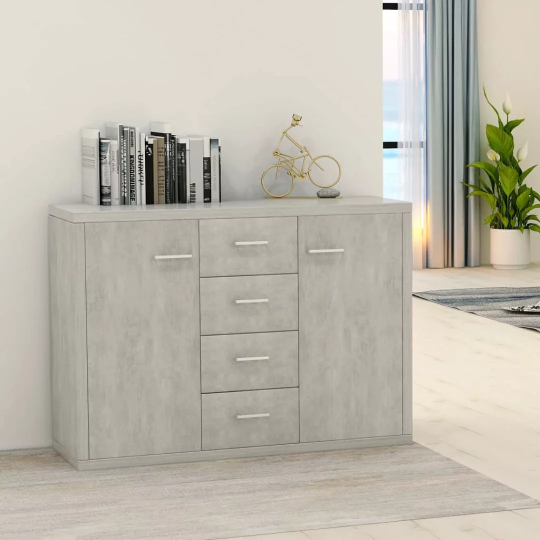 Sideboard Betongrau 88 X 30 X 65 Cm Spanplatte günstig online kaufen