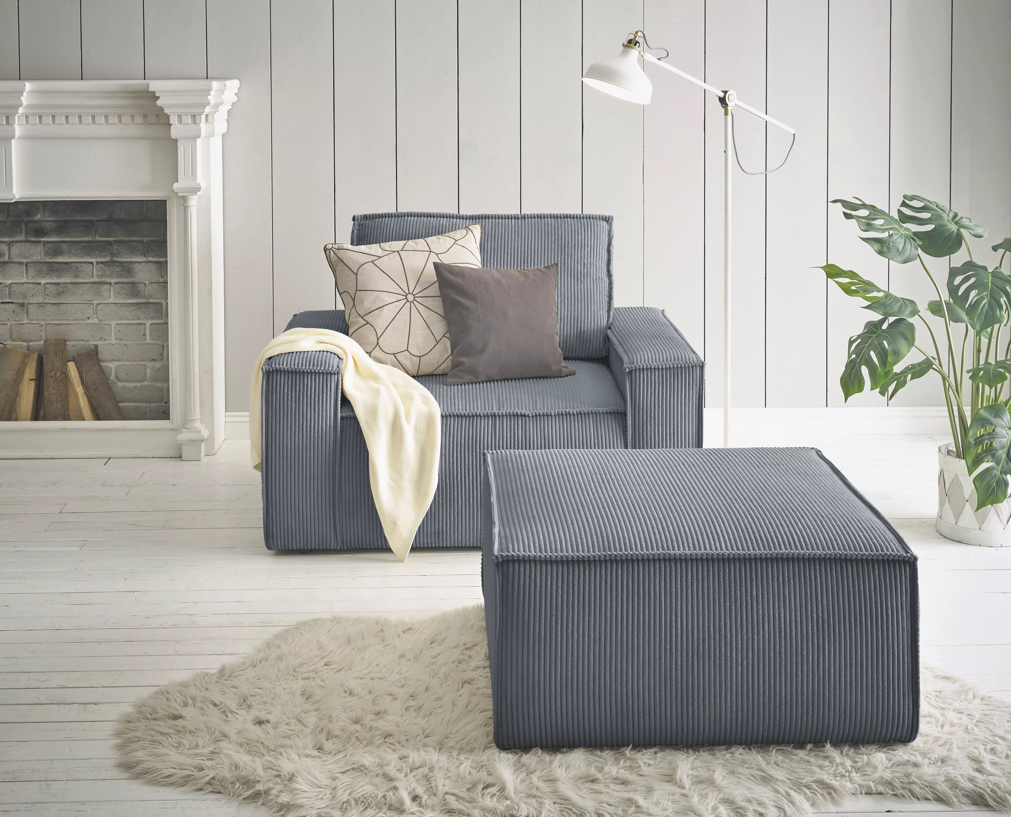 Home affaire Sessel "SHERWOOD", Loveseat und Hocker im Set, passend zur Pol günstig online kaufen