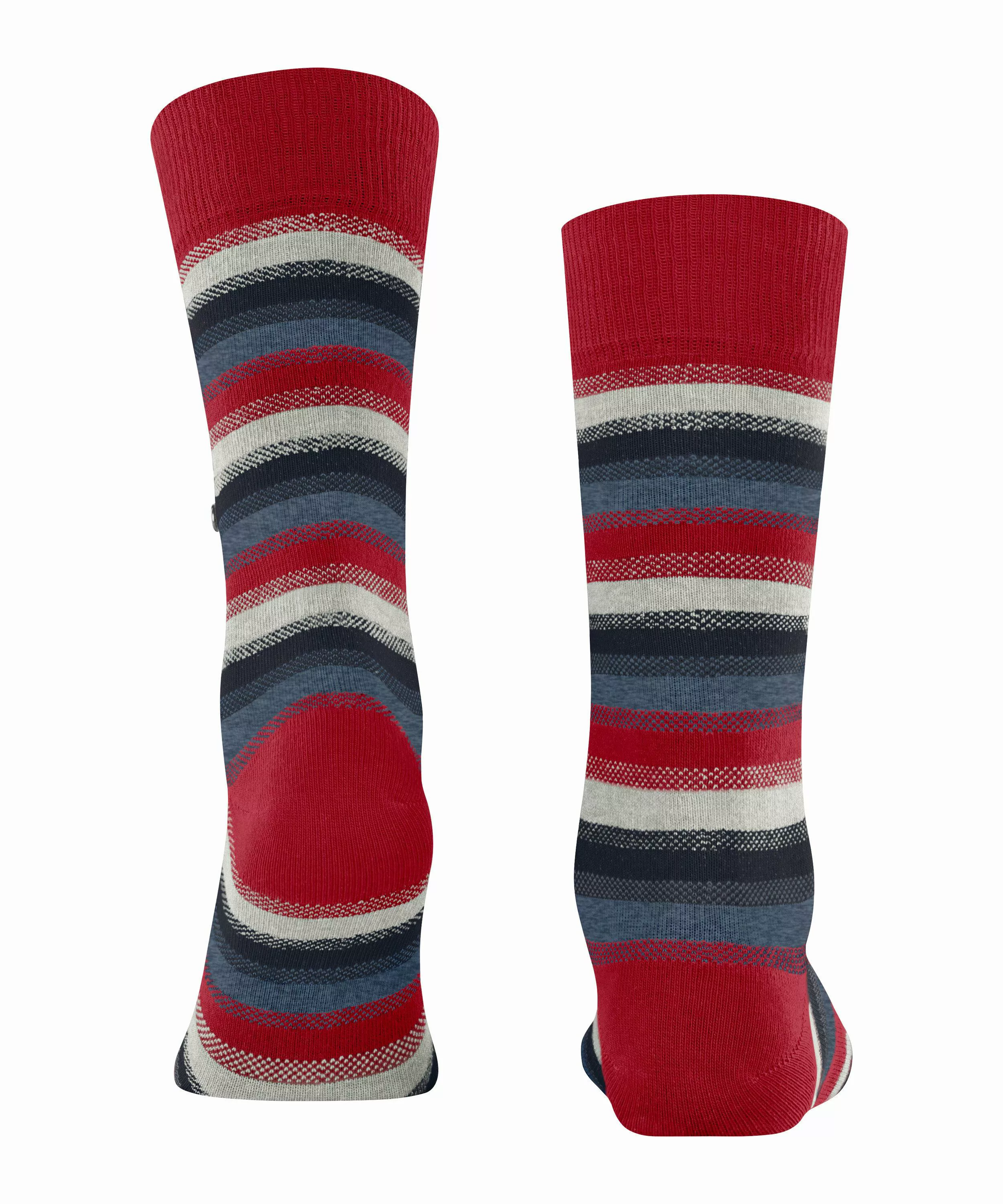 Burlington Devon Herren Socken, 40-46, Pink, Streifen, Baumwolle (Bio), 210 günstig online kaufen