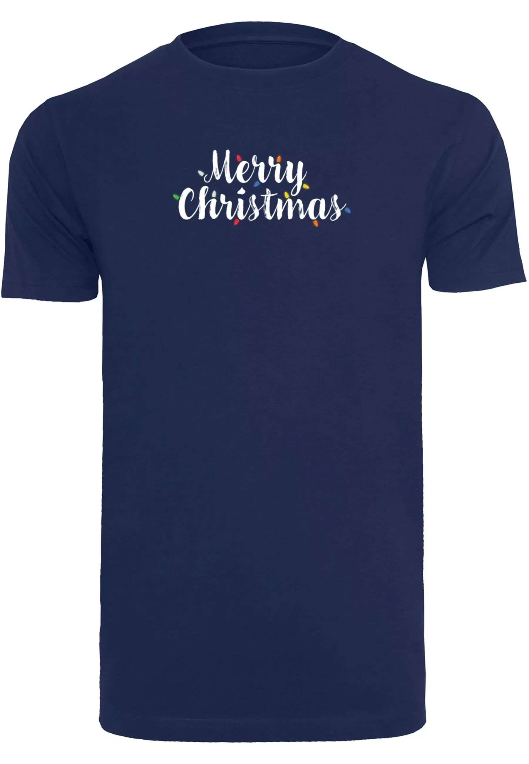 Merchcode T-Shirt "Merchcode Herren Merry Christmas Lights T-Shirt Round Ne günstig online kaufen