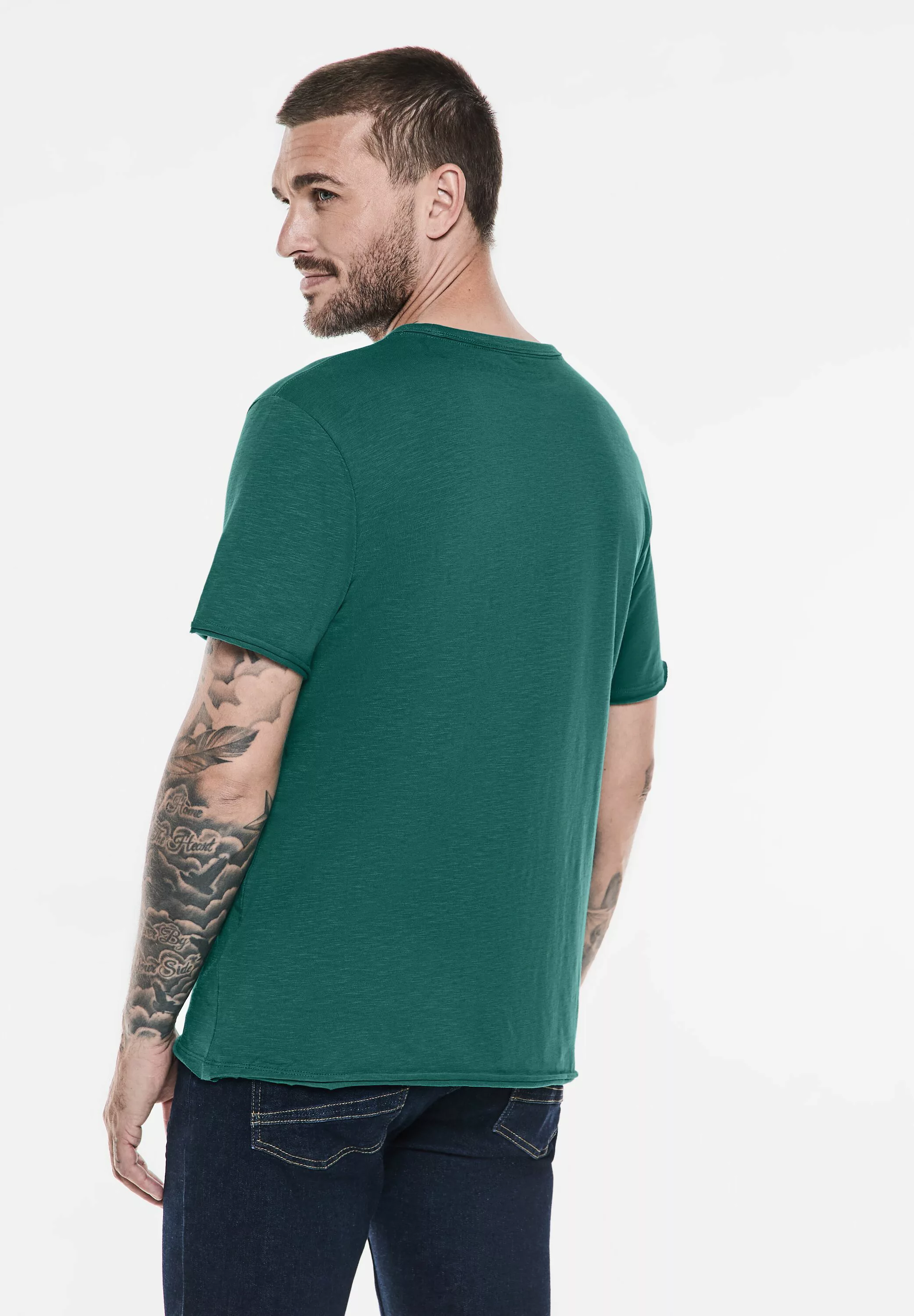 STREET ONE MEN T-Shirt, aus reiner Baumwolle günstig online kaufen