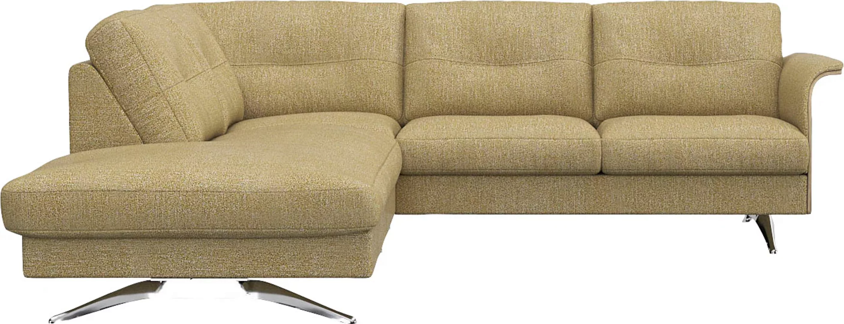 FLEXLUX Ecksofa "Glow, super bequem durch hochwertigem Sitzaufbau mit Feder günstig online kaufen