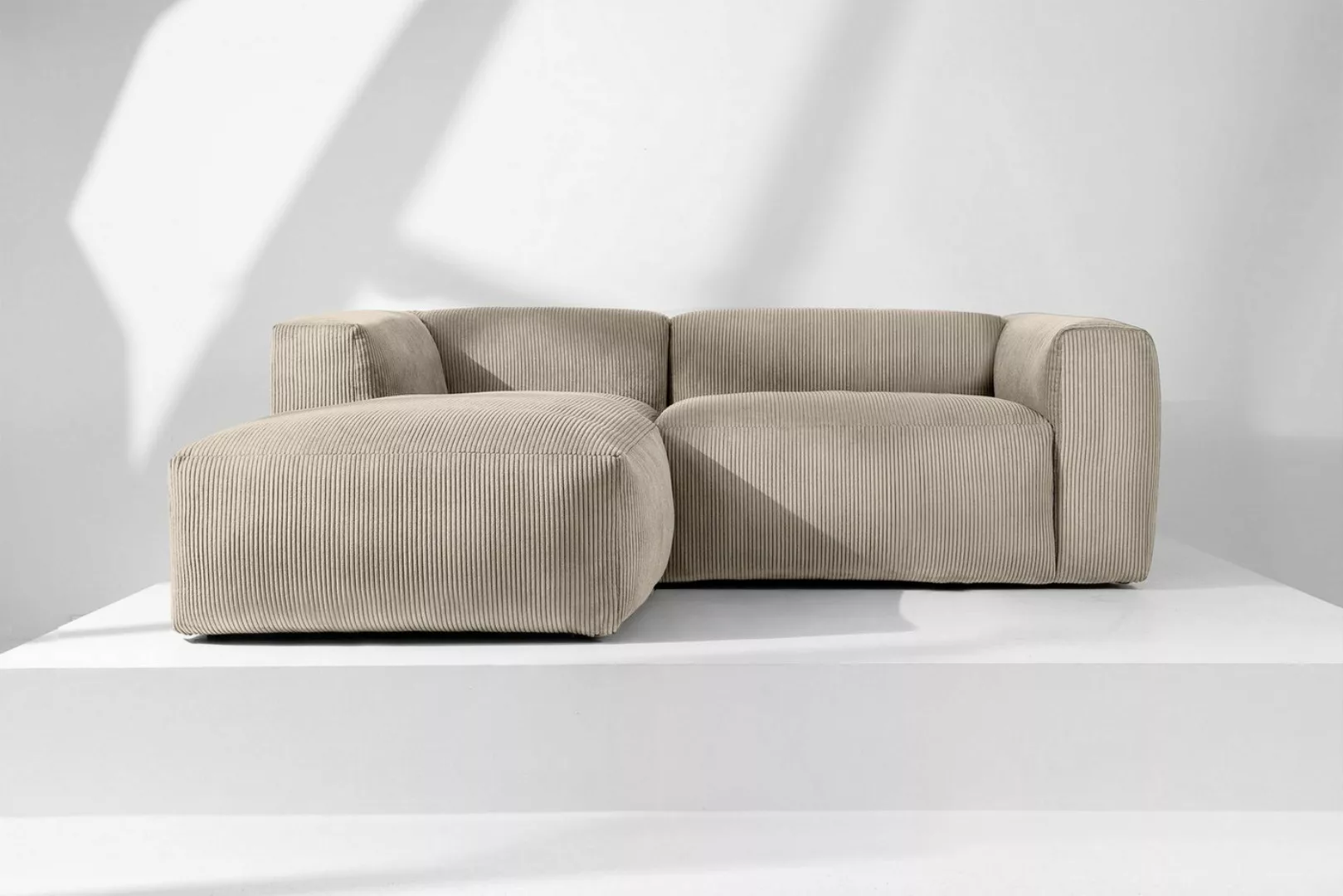 Konsimo Ecksofa Links Ecksofa BUFFO, extrem weicher und bequemer Sitz, 3-4- günstig online kaufen