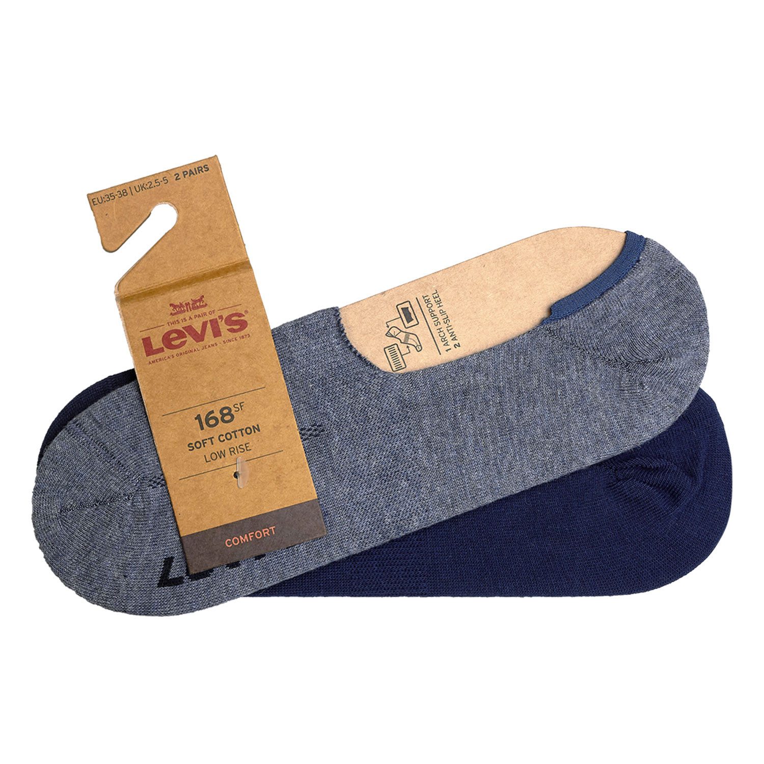 Levi's® Socken (2-Paar) unsichtbar im Schuh günstig online kaufen
