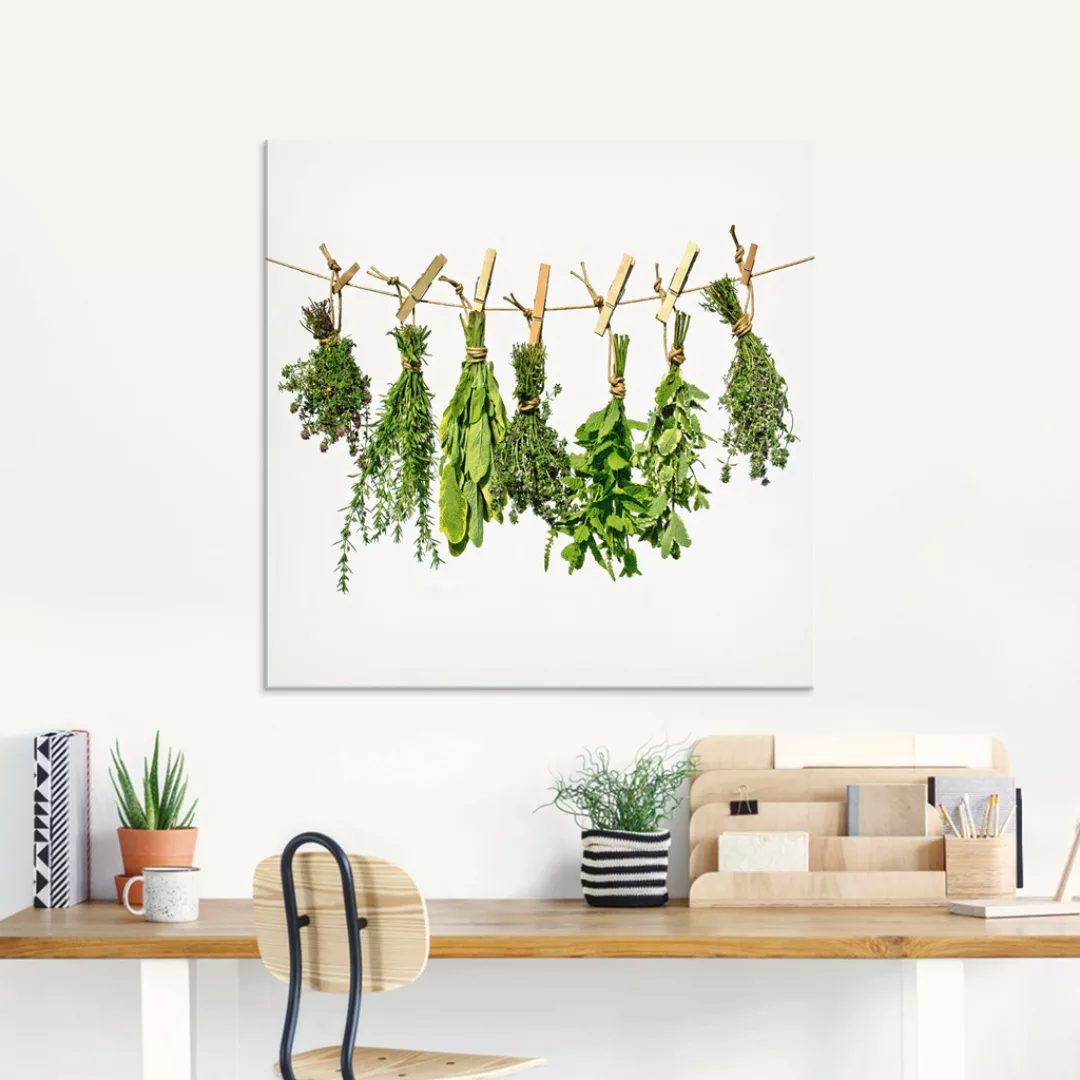 Artland Glasbild "Kräuter", Pflanzen, (1 St.) günstig online kaufen
