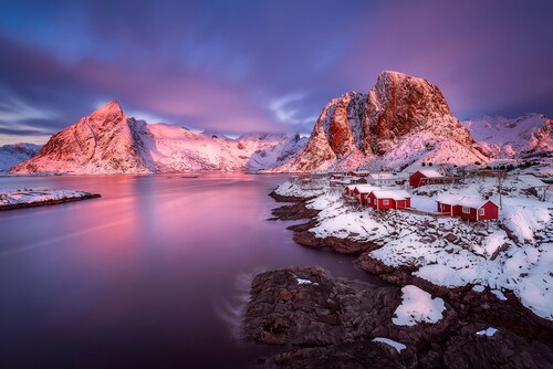 Papermoon Fototapete »Photo-Art DAVID MARTIN CASTAN, NORWEGEN FJORD« günstig online kaufen