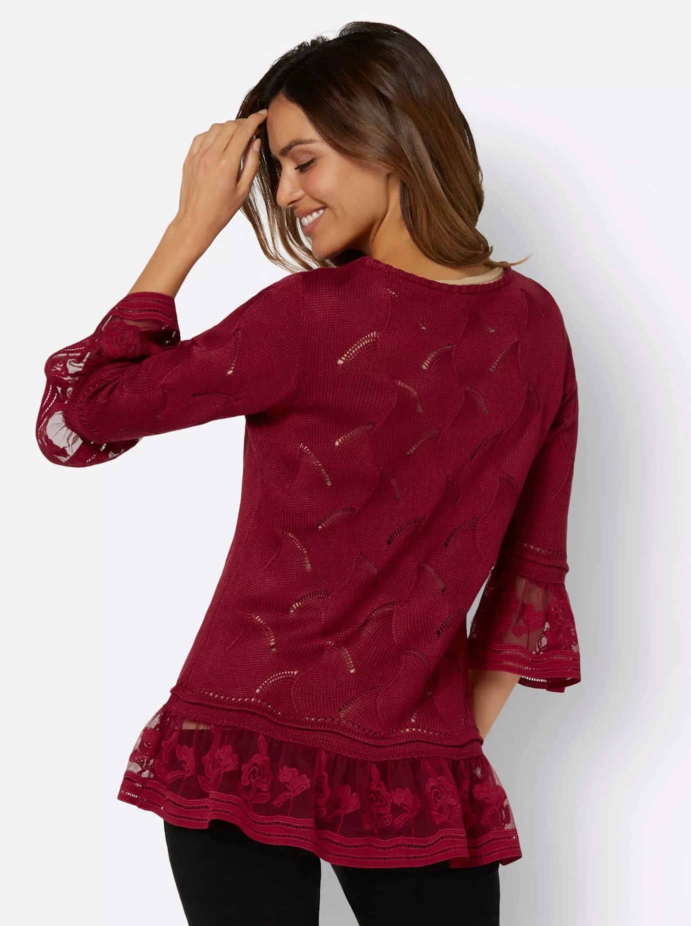 Lady Ajourpullover "Pullover" günstig online kaufen