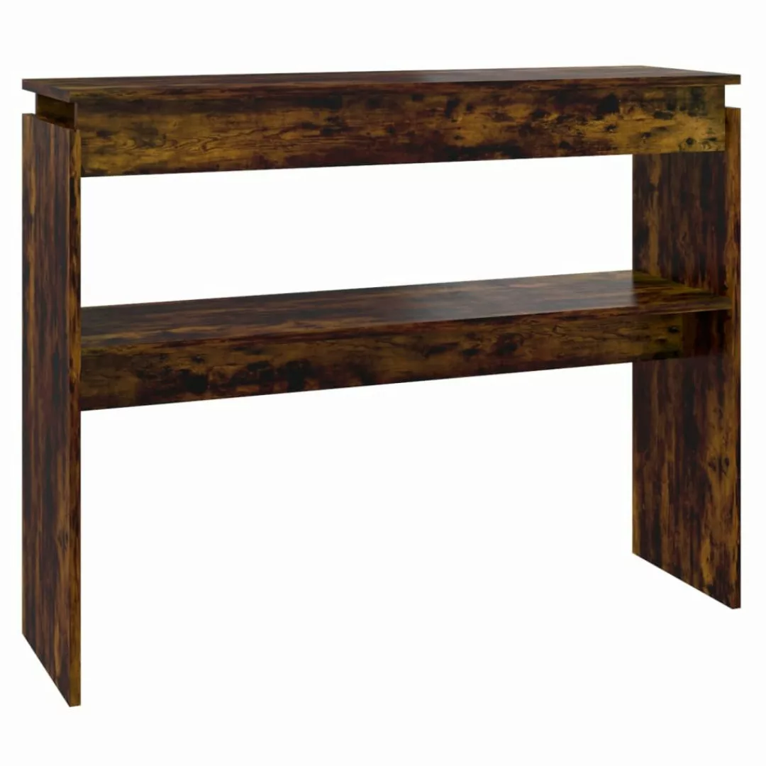 vidaXL Beistelltisch Konsolentisch Räuchereiche 102x30x80 cm günstig online kaufen
