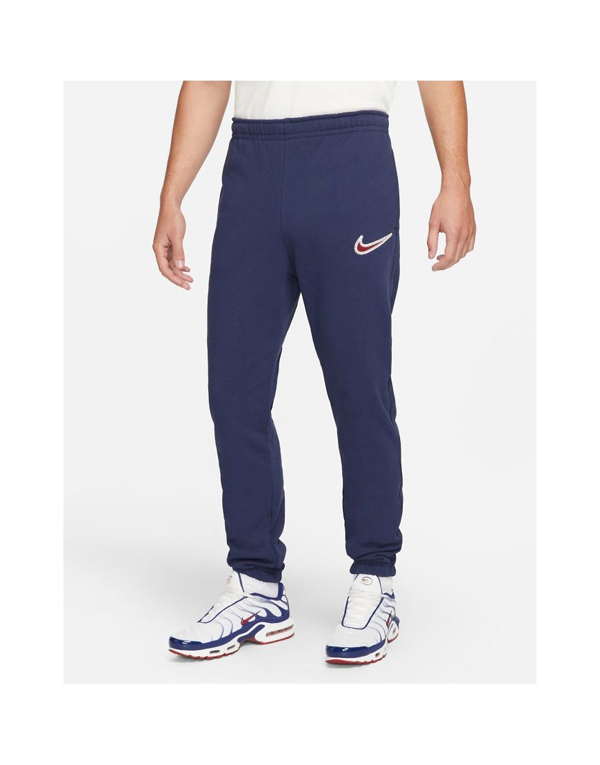 Nike – Retro – Jogginghose aus schwerem Material in Mitternachtsmarineblau günstig online kaufen