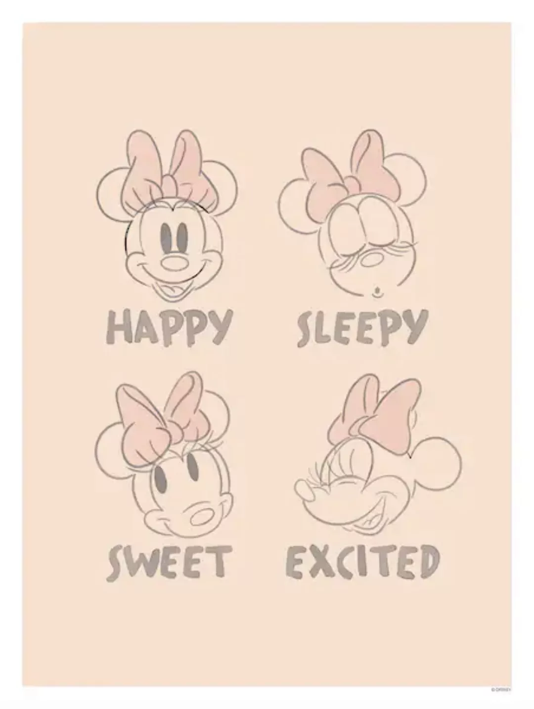 Komar Poster "Minnie Pink Emotions", Disney, (1 St.), Kinderzimmer, Schlafz günstig online kaufen