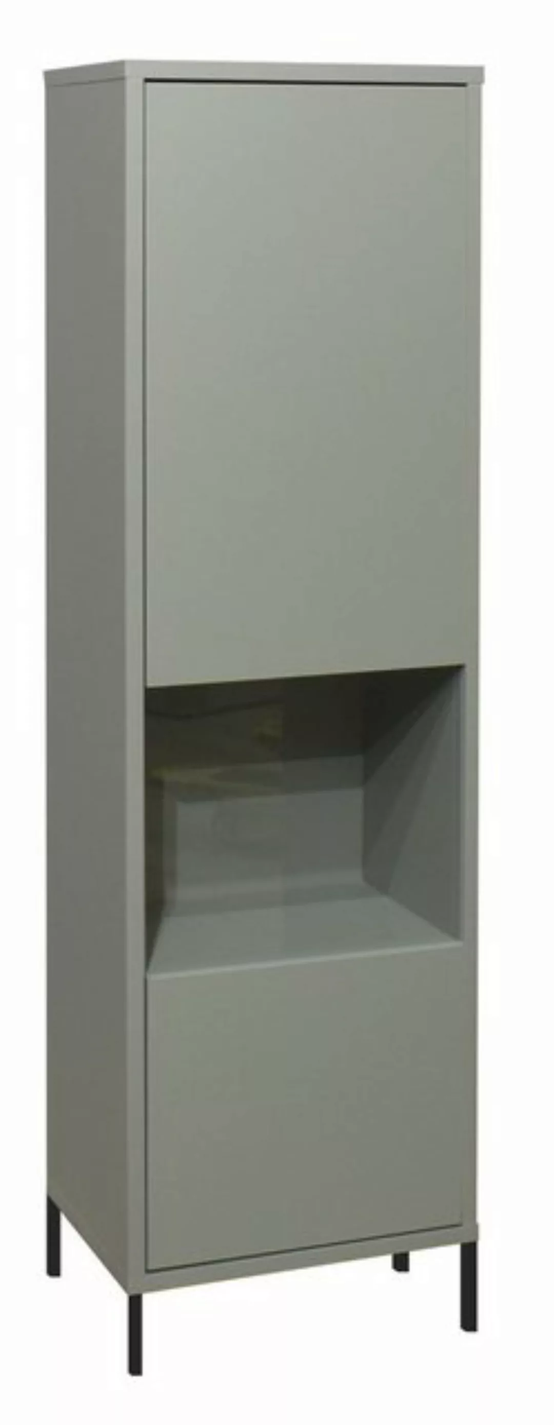 58 aufm Kessel Vitrine mit Tür Erna 41x32x147 Hängevitrine Wandschrank Pini günstig online kaufen