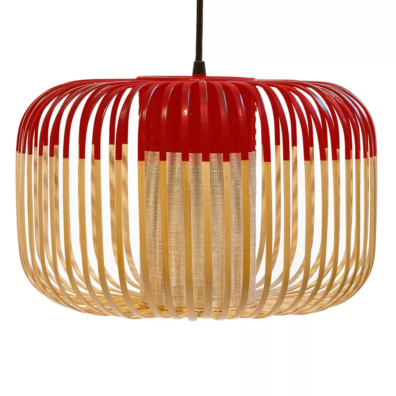 Forestier Bamboo Light S Pendellampe 35 cm rot günstig online kaufen