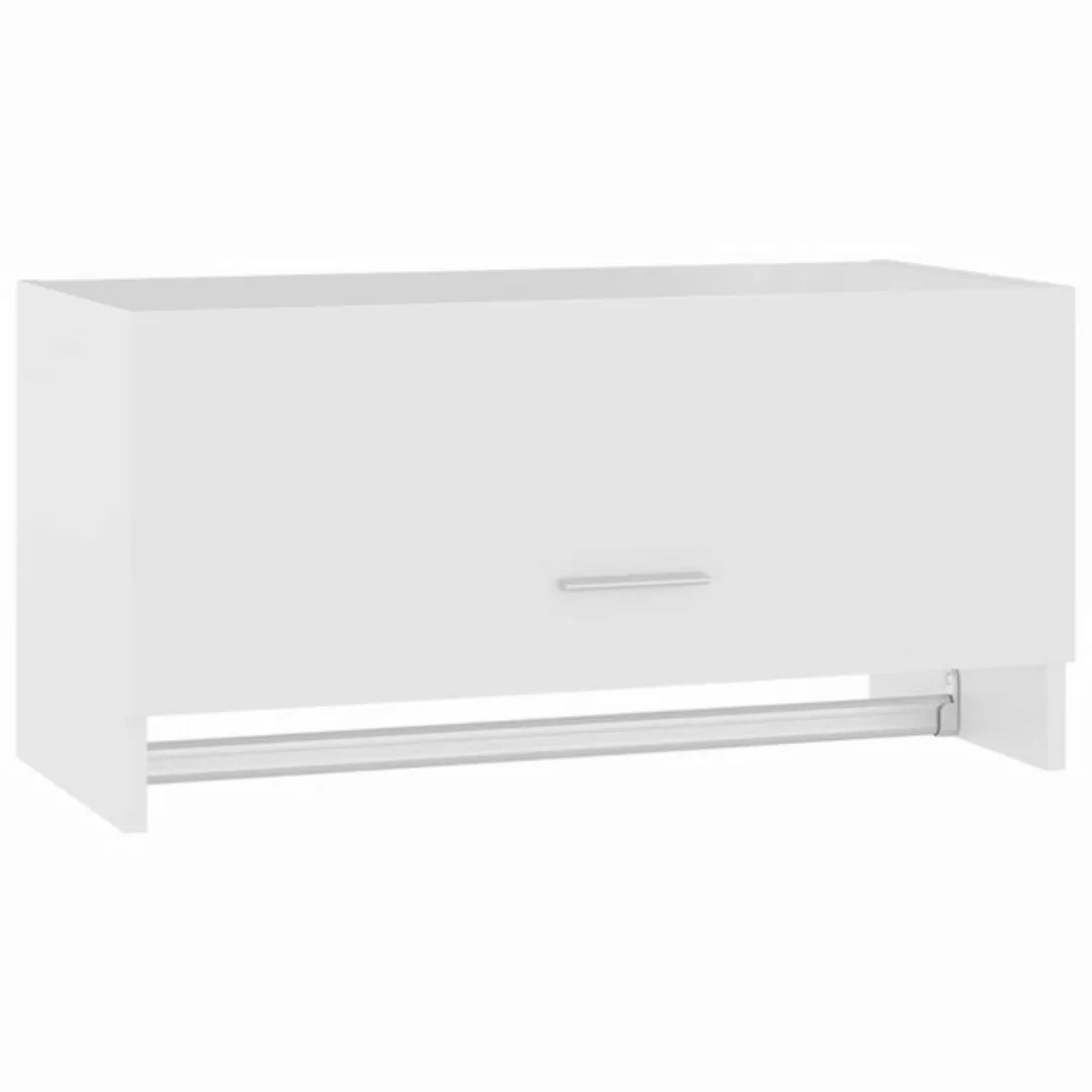 furnicato Kleiderschrank Weiß 70x32,5x35 cm Holzwerkstoff günstig online kaufen