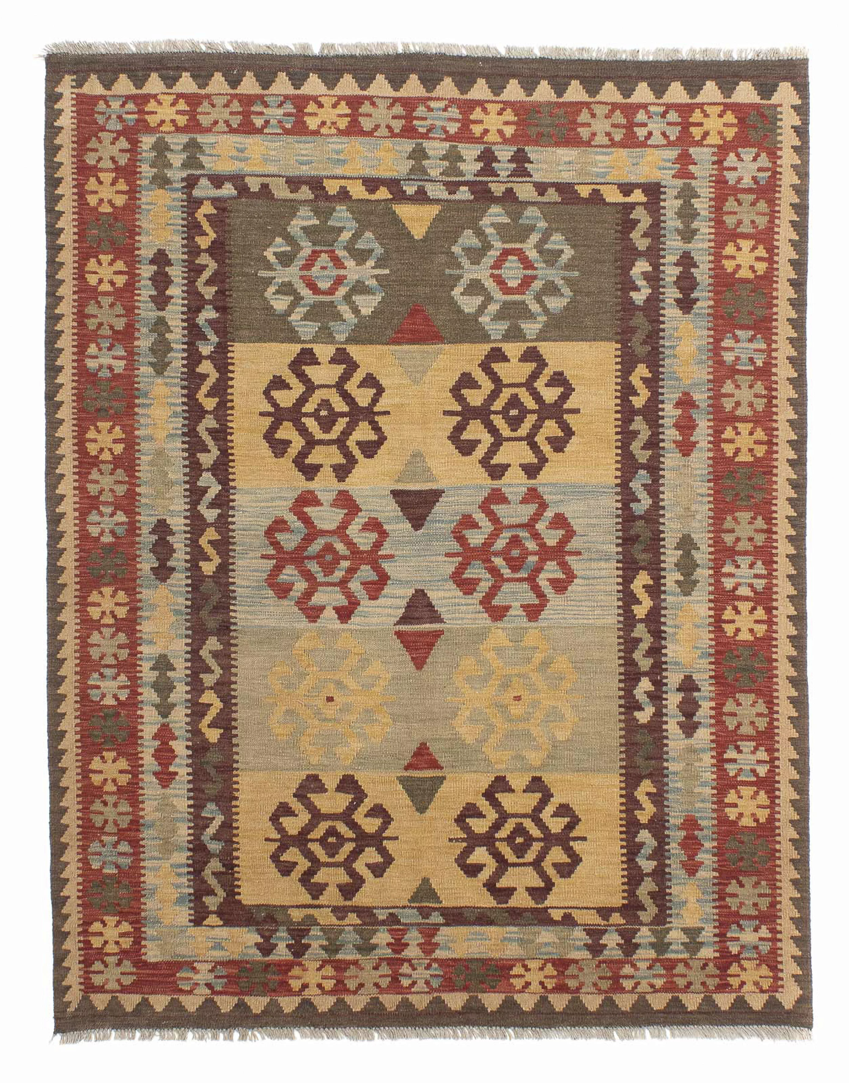 morgenland Wollteppich »Kelim - Oriental - 196 x 151 cm - mehrfarbig«, rech günstig online kaufen