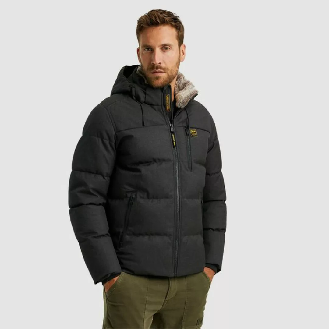 PME LEGEND Steppjacke Semi long jacket YETCRAFT Melange Twill mit Kapuze günstig online kaufen