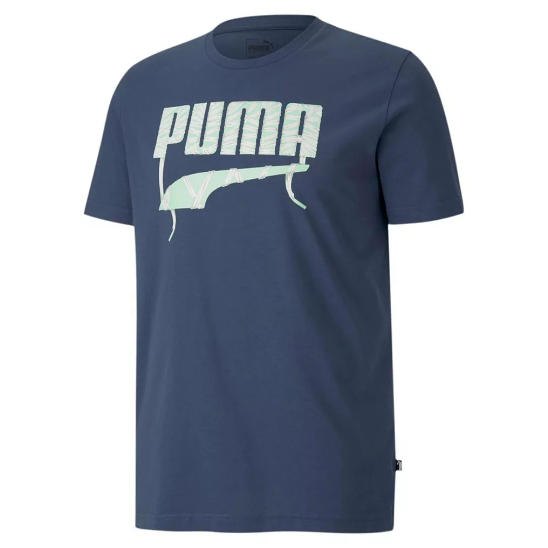 Puma Lace Graphic Kurzarm T-shirt L Dark Denim günstig online kaufen