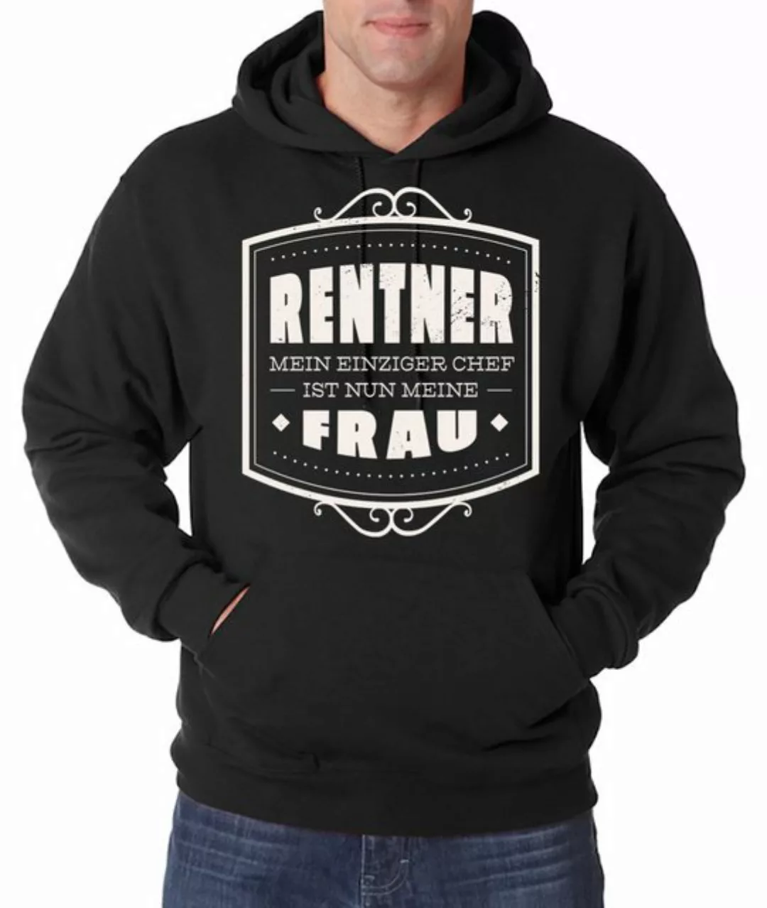 Youth Designz Kapuzenpullover "Rentner, mein einziger Chef ist meine Frau" günstig online kaufen