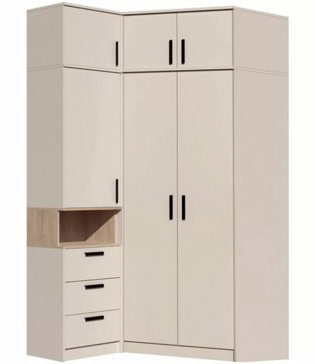 Marmex Möbel Mehrzweckschrank-Set Grant Set 12 C, (4-St., Regal mit Schrank günstig online kaufen