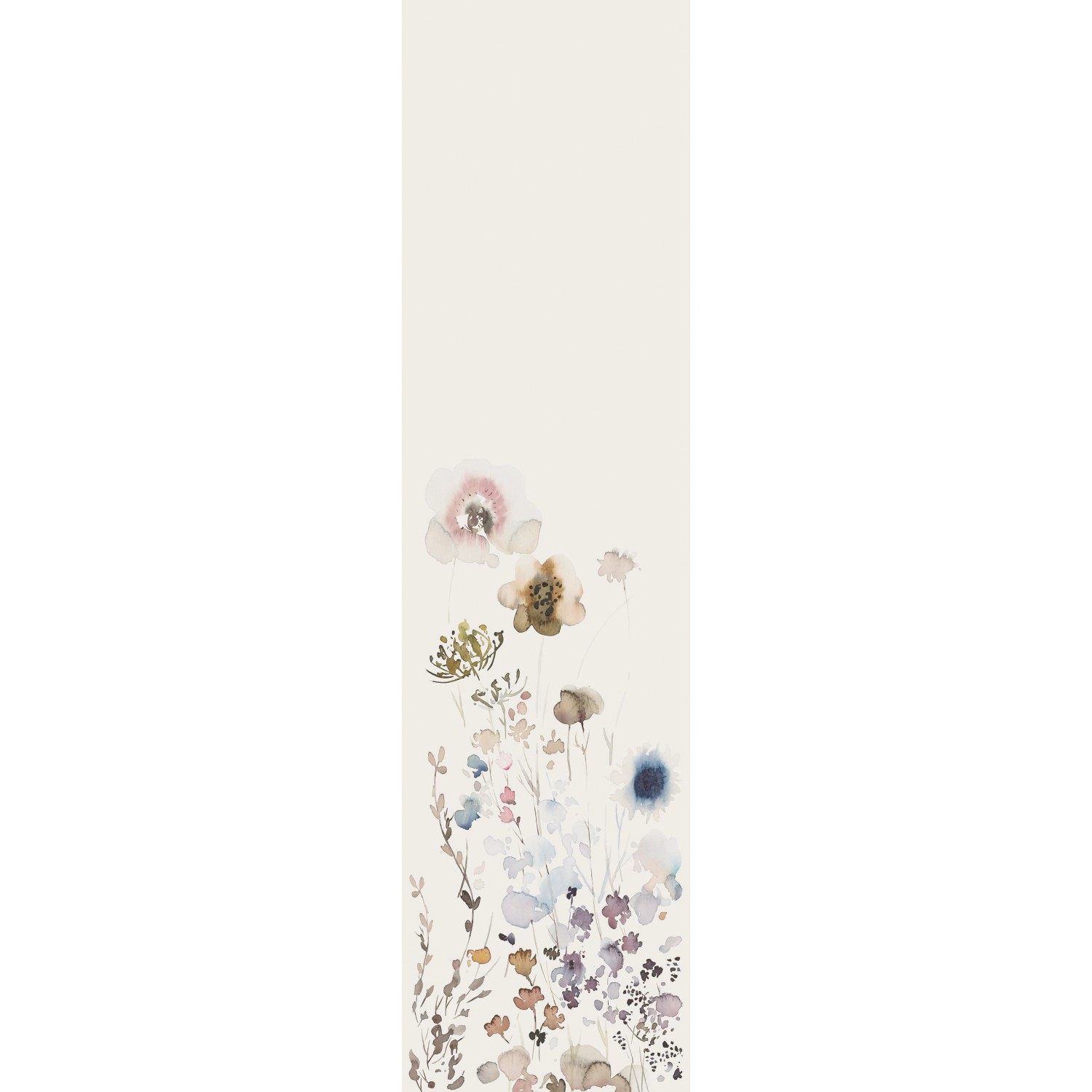 Marburg Vliestapete Blumen Crushed-Optik Modern 270 cm x 70 cm Greige günstig online kaufen