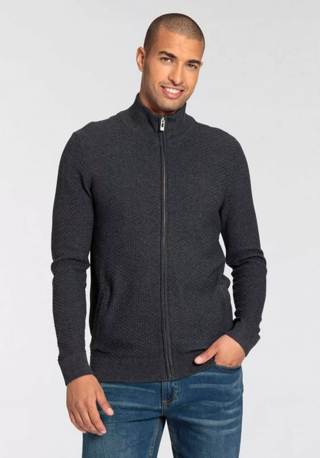 Bruno Banani Strickjacke in besonderer Strickoptik günstig online kaufen