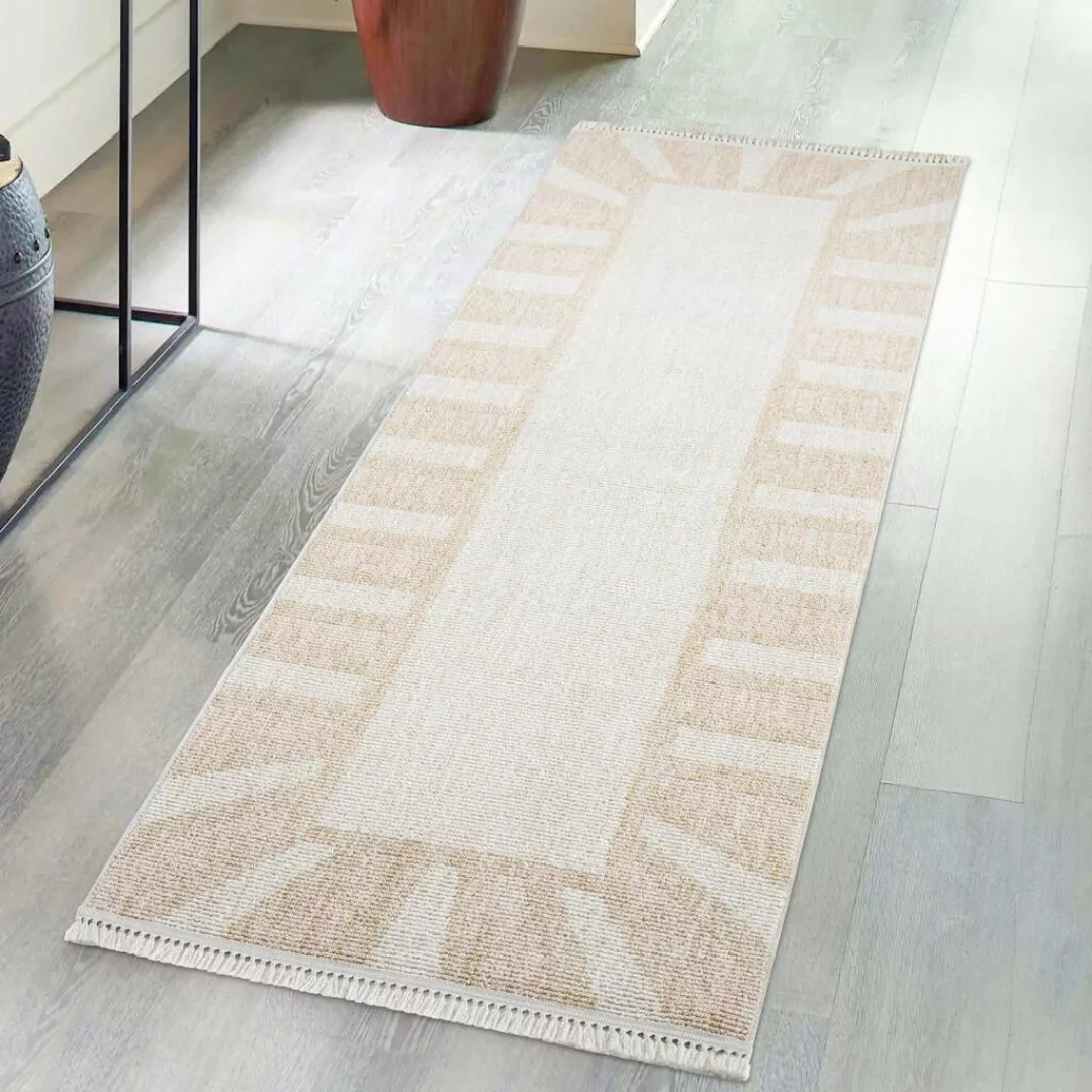 Carpet City Teppich »CLASICO 9152«, rechteckig, Kurzflor, Fransen, Bordüre, günstig online kaufen